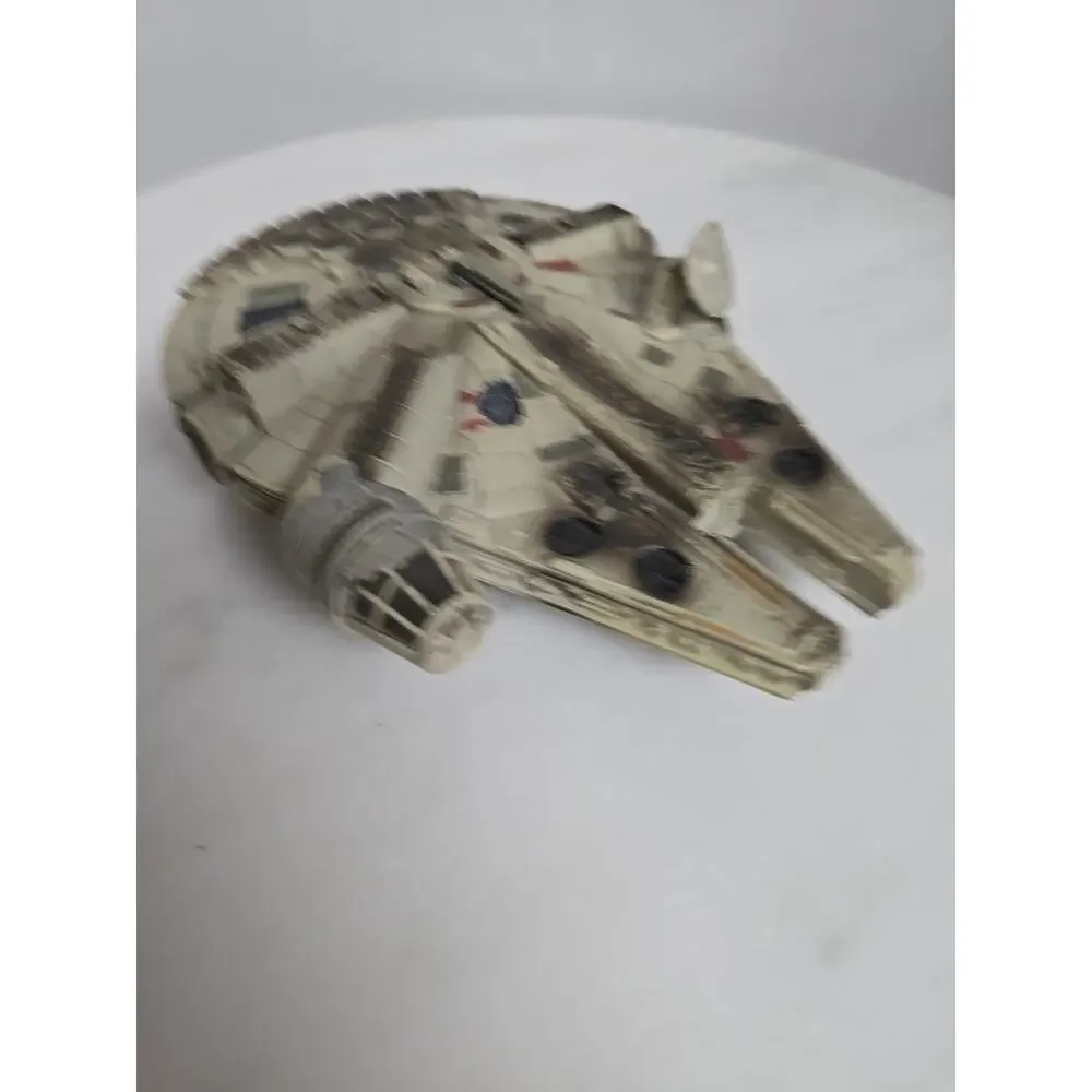 Star Wars Millennium Falcon Battle Damage Hasbro 2002 LFL Micro Machines 7 inch